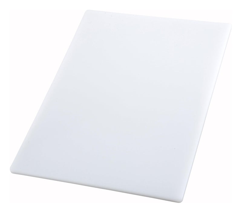 Winco 15-inch x 20-inch x 1/2-inch White Cutting Board (CBWT-1520) - Image 1